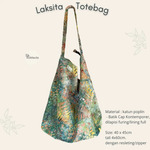 Laksita Totebag Batik Cap Ukuran Regular tali fix -Tas Batik - middaclo