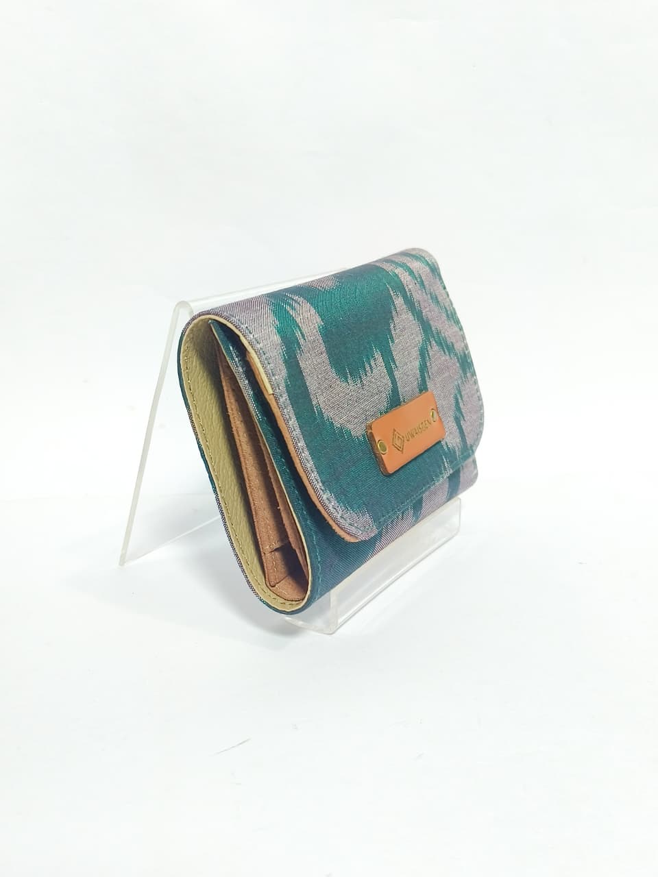 UWAISGEN Dompet Lipat Wanita Dompet Endek Etnik Bali Handmade Dompet Sena