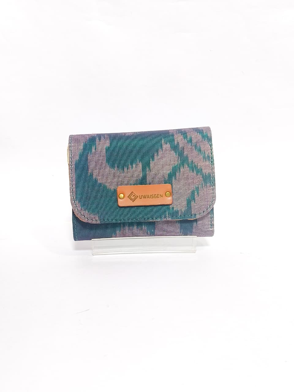 UWAISGEN Dompet Lipat Wanita Dompet Endek Etnik Bali Handmade Dompet Sena