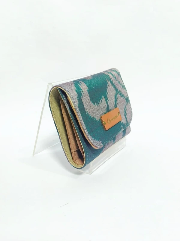 UWAISGEN Dompet Lipat Wanita Dompet Endek Etnik Bali Handmade Dompet Sena