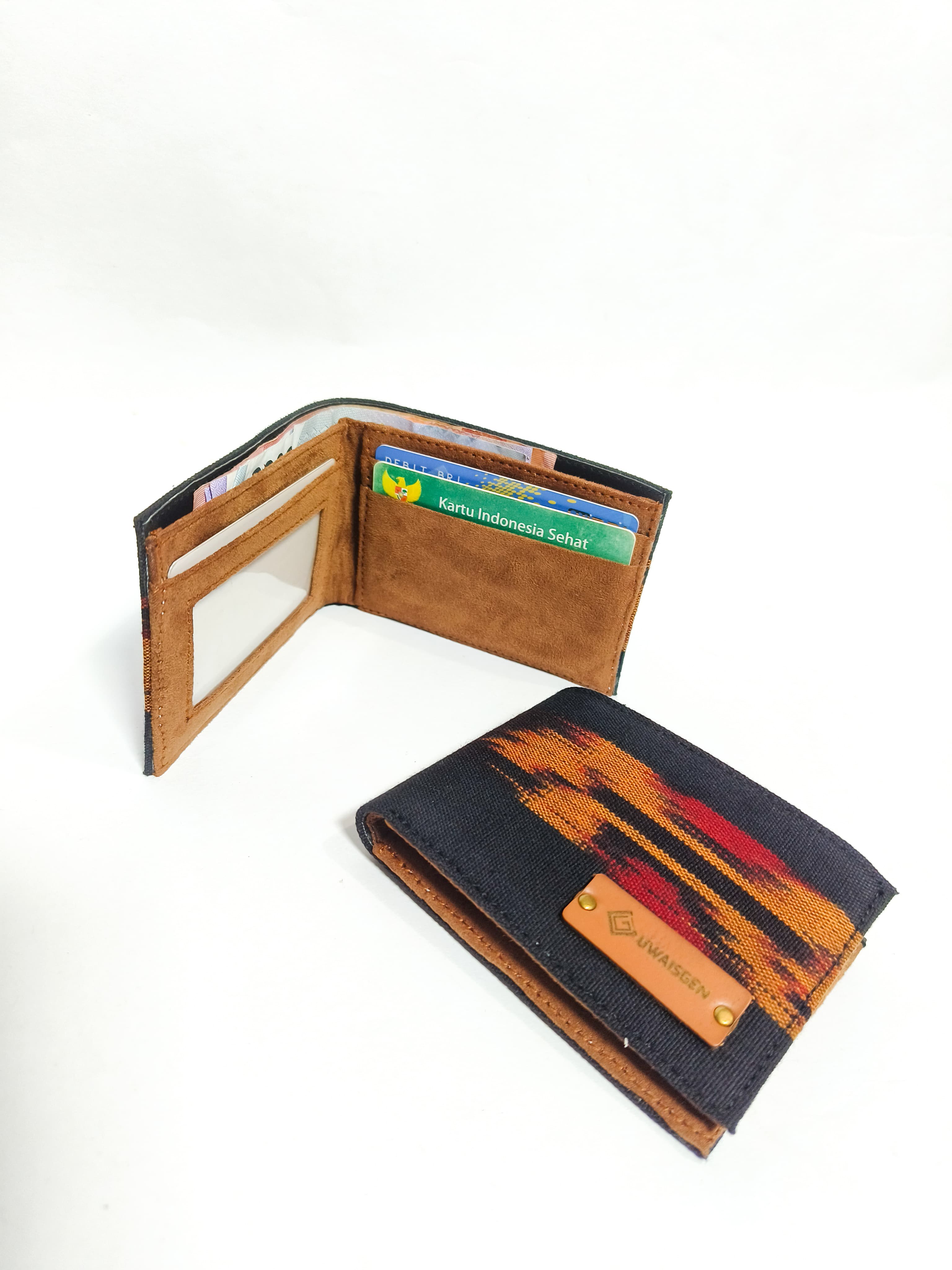 UWAISGEN Dompet Saku Dompet Endek Etnik Bali Handmade Dompet Kaiden
