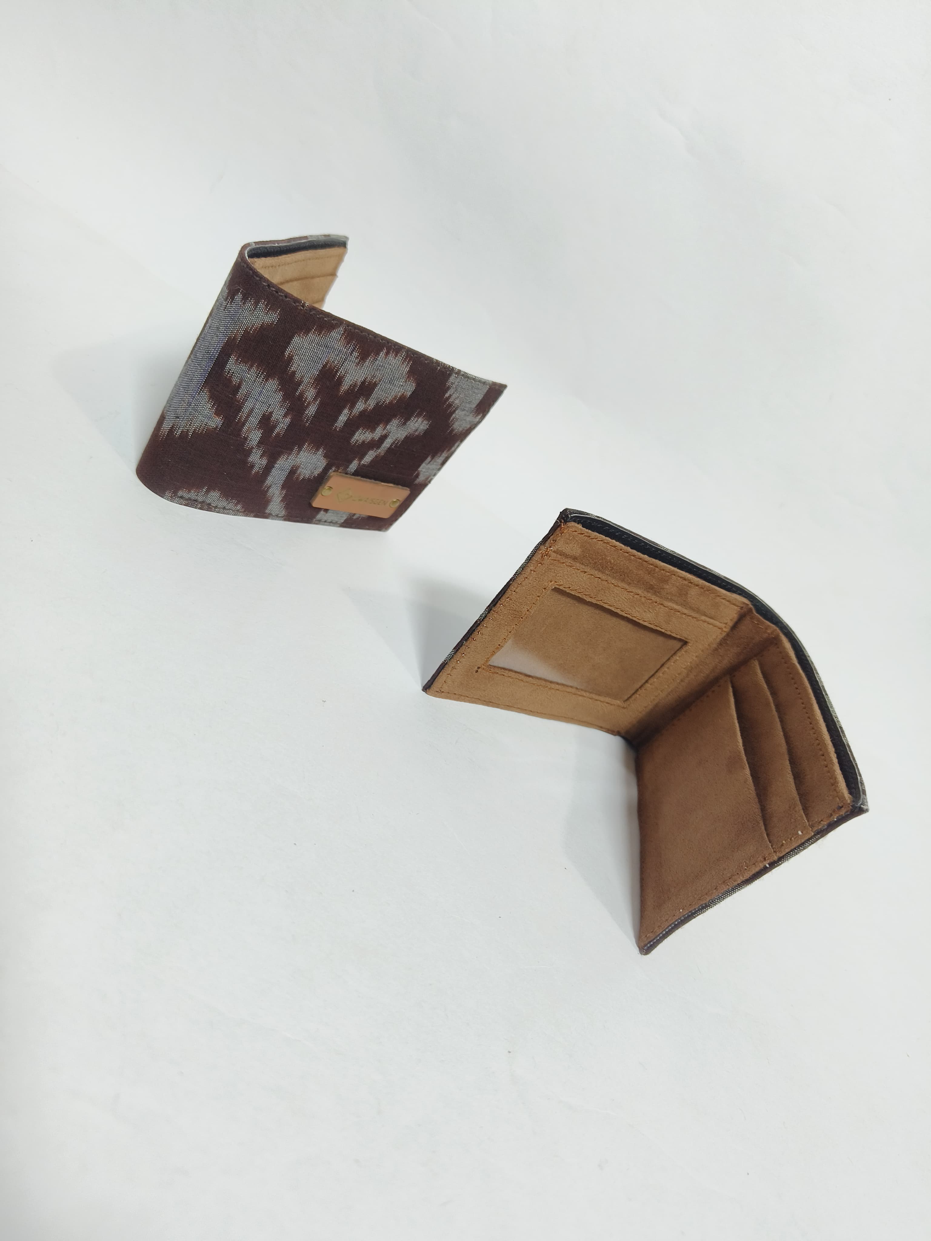 UwaisGen Dompet Saku Kaiden Tenun Endek Etnik Bali Handmade