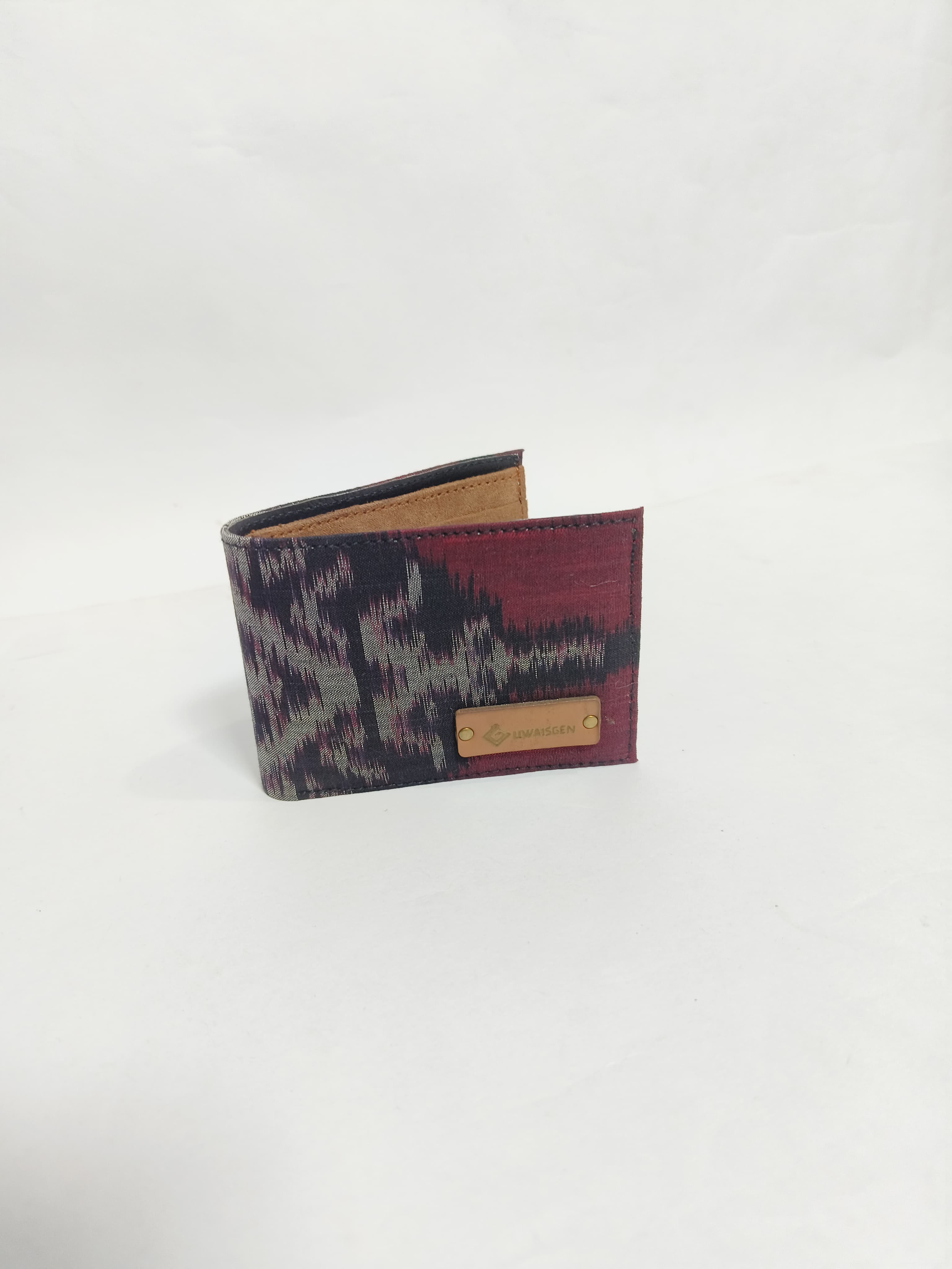 UwaisGen Dompet Saku Kaiden Tenun Endek Etnik Bali Handmade