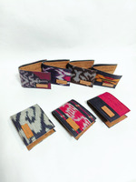 UWAISGEN Dompet Saku Dompet Endek Etnik Bali Handmade Dompet Kaiden