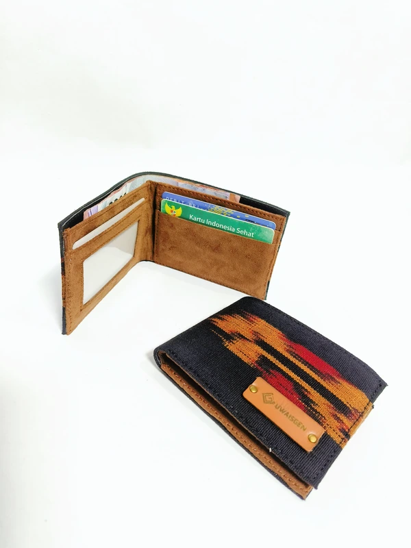 UWAISGEN Dompet Saku Dompet Endek Etnik Bali Handmade Dompet Kaiden