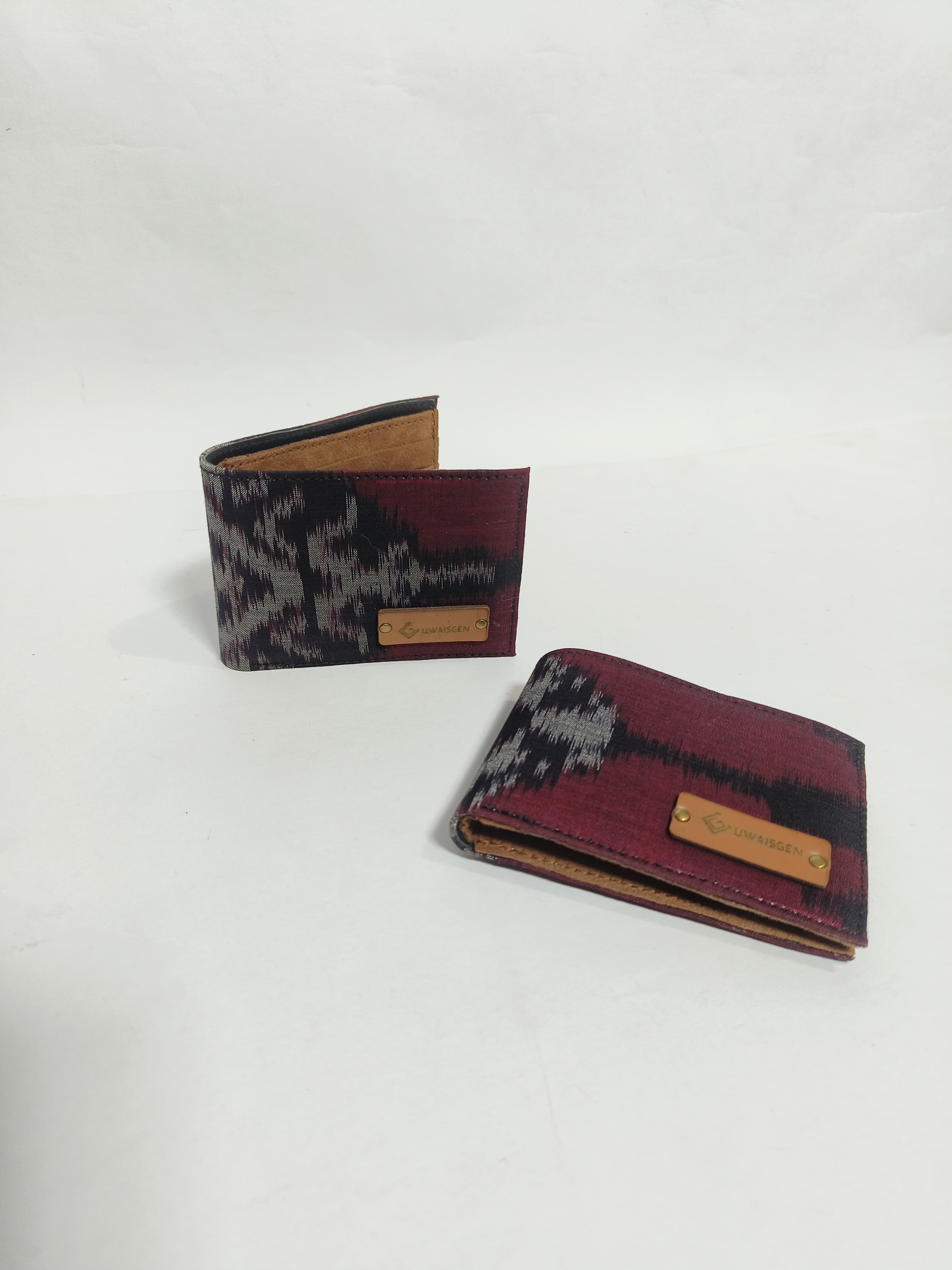 UwaisGen Dompet Saku Kaiden Tenun Endek Etnik Bali Handmade
