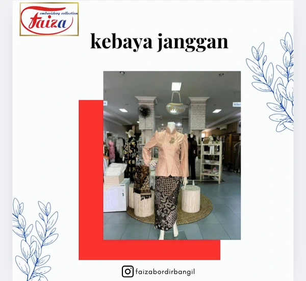KEBAYA JANGGAN PEACH