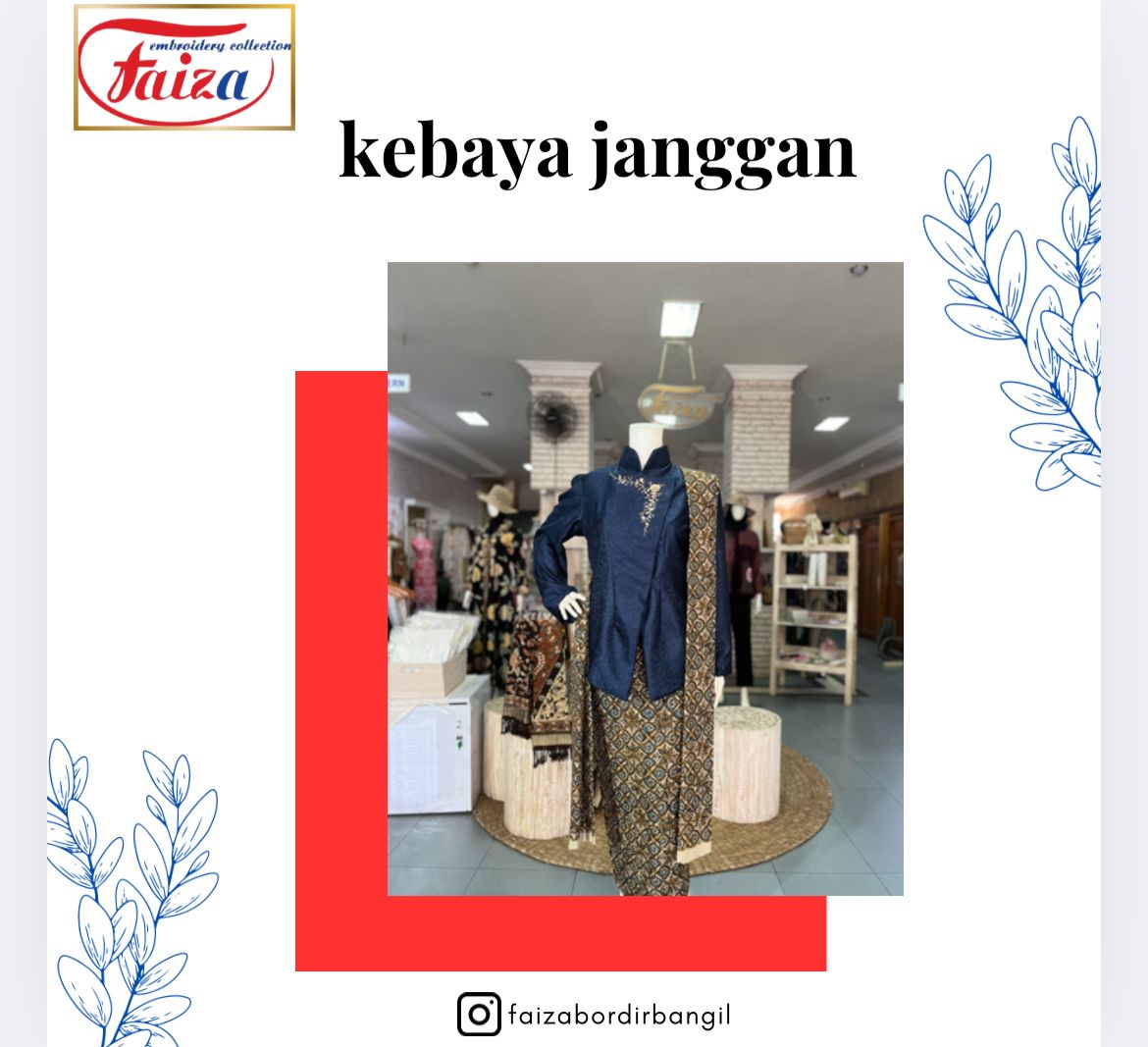 KEBAYA JANGGAN BIRUDONGKER