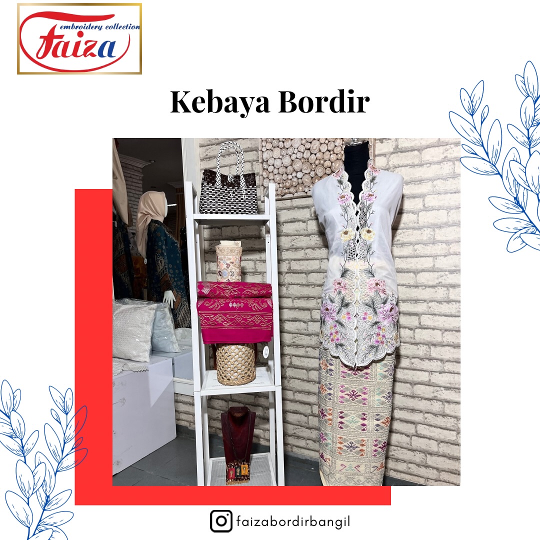 Bahan Kebaya Bordir by Faiza Bodir