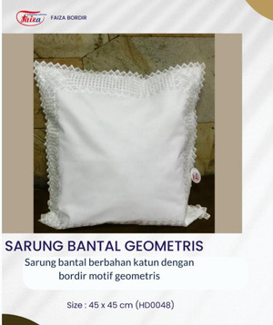 Sarung Bantal Geometris
