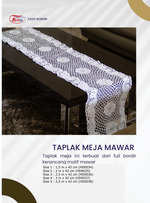 Taplak Meja Mawar diameter 3,5 m