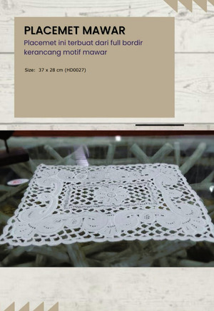 PLACEMAT MAWAR