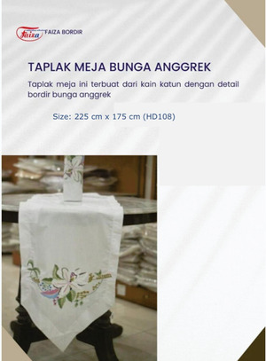 TAPLAK MEJA ANGGREK 2,5 m