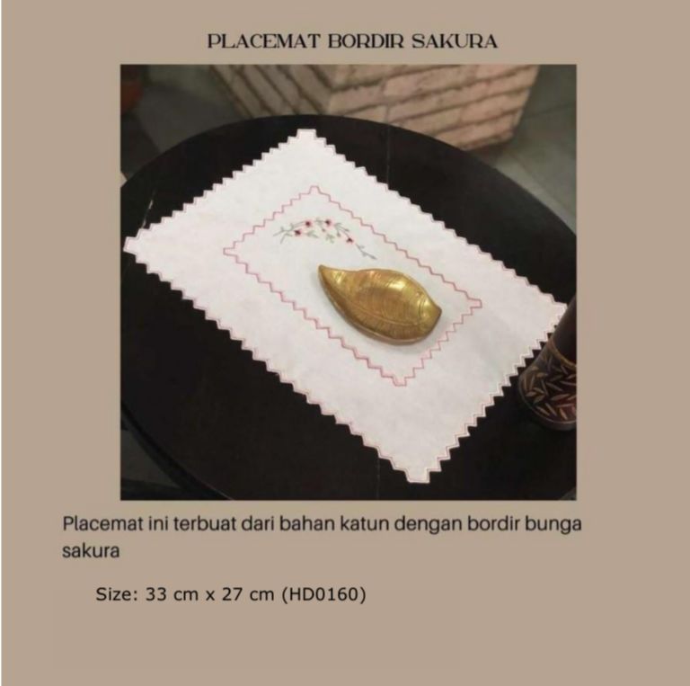 PLACEMAT BORDIR SAKURA