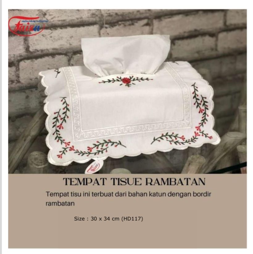 TEMPAT TISU RAMBATAN 30 X 34 CM