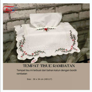 TEMPAT TISU RAMBATAN 30 X 34 CM