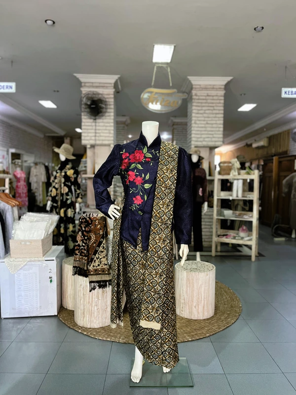 KEBAYA JANGGAN NAVY