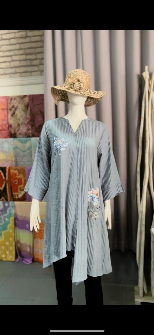 TUNIK PLISKET BORDIR
