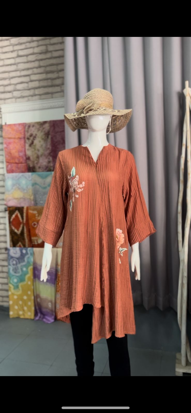 TUNIK PLISKET BORDIR 1