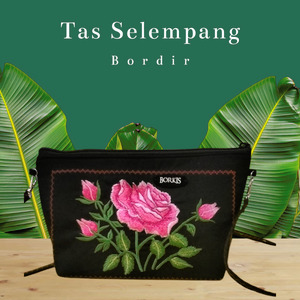 tas selempang bordir