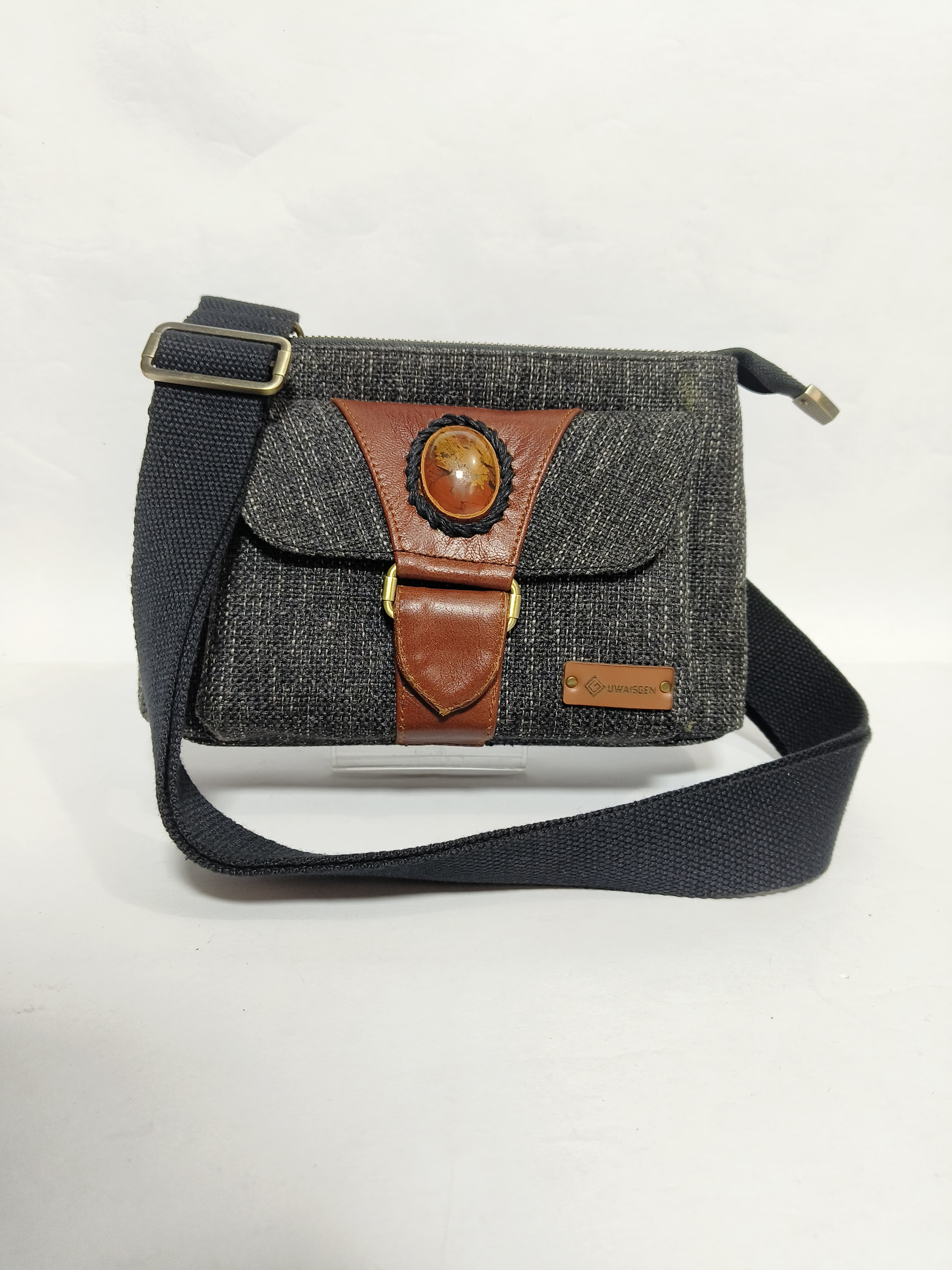 UwaisGen Boho Binesh Bag Kulit Endek Etnik Bali Handmade