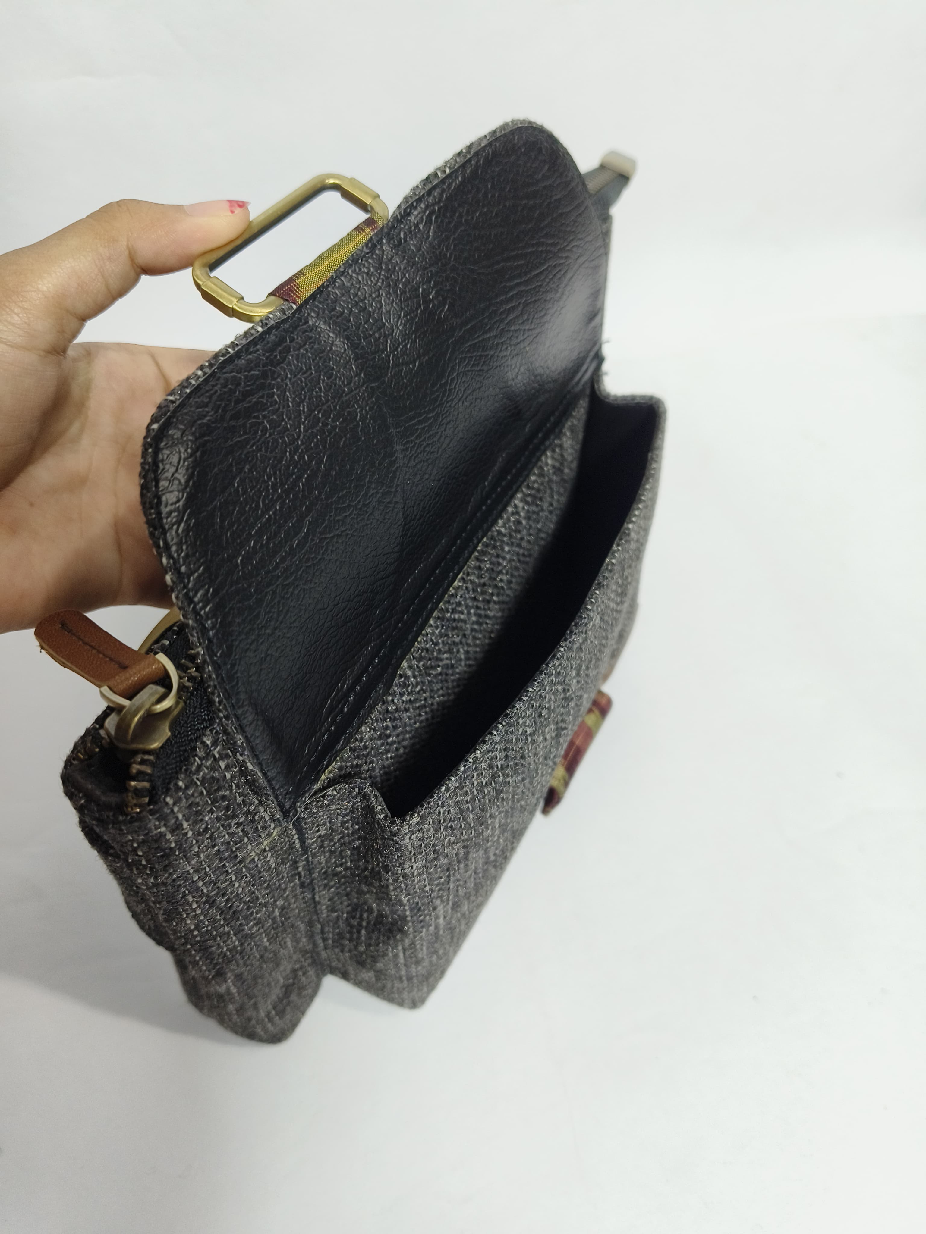 UwaisGen Boho Binesh Bag Kulit Endek Etnik Bali Handmade