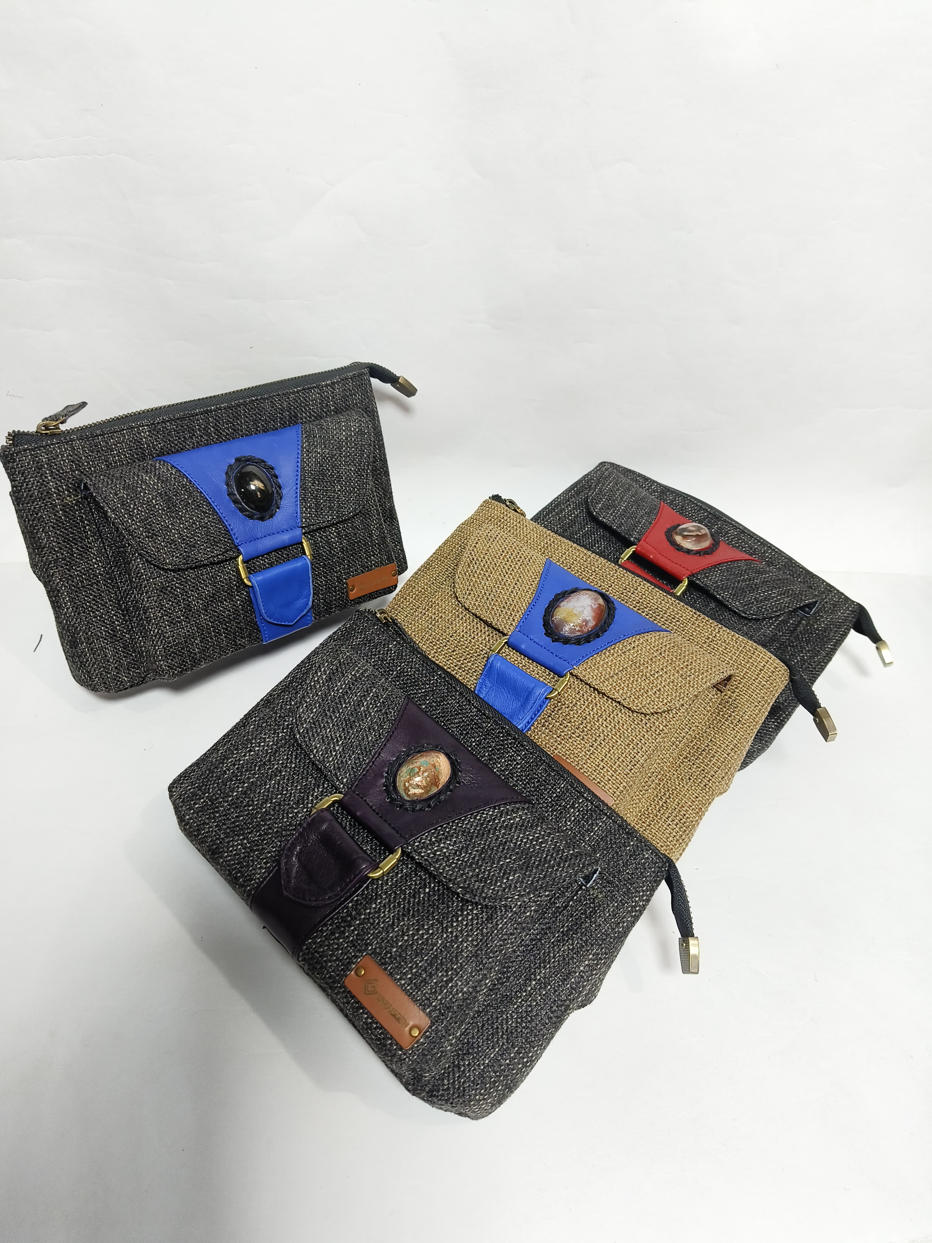 UwaisGen Boho Binesh Bag Kulit Endek Etnik Bali Handmade