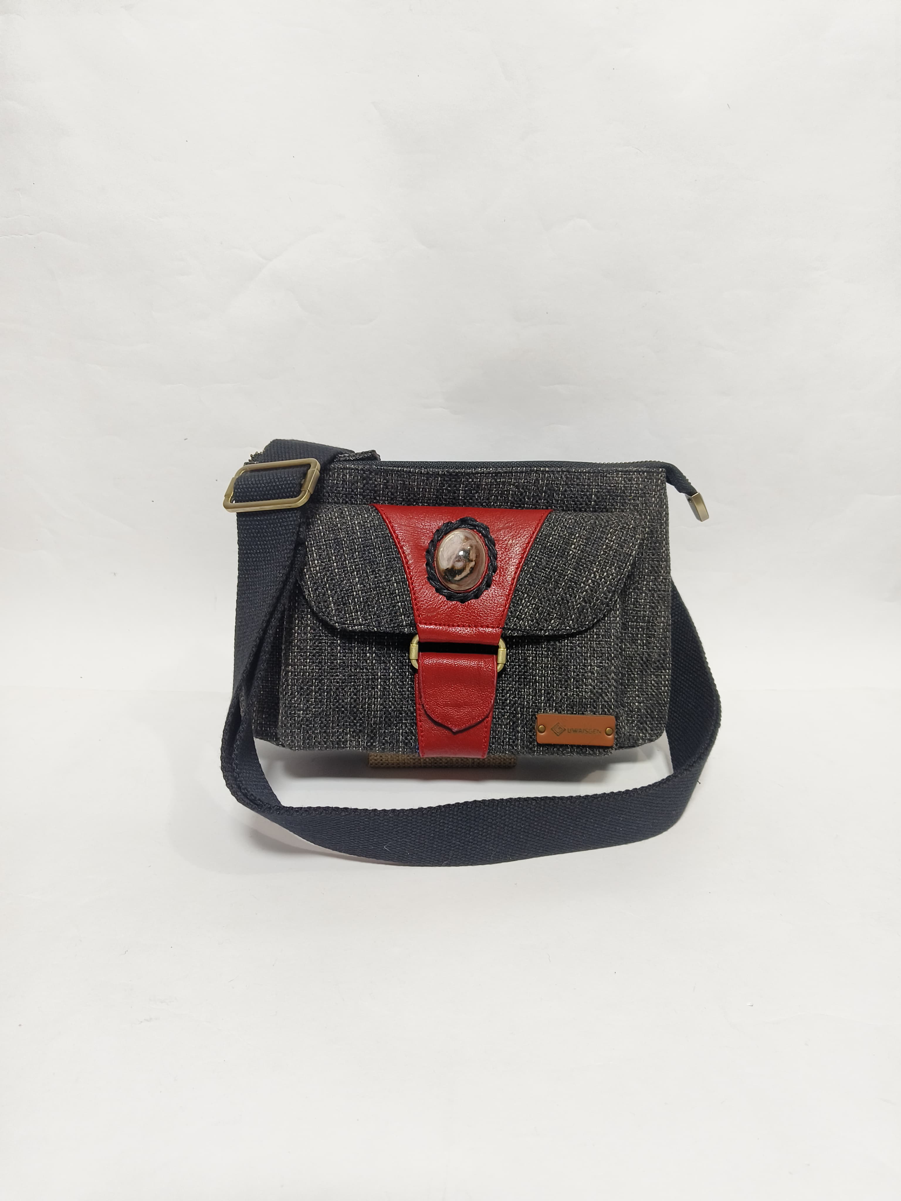 UwaisGen Boho Binesh Bag Kulit Endek Etnik Bali Handmade