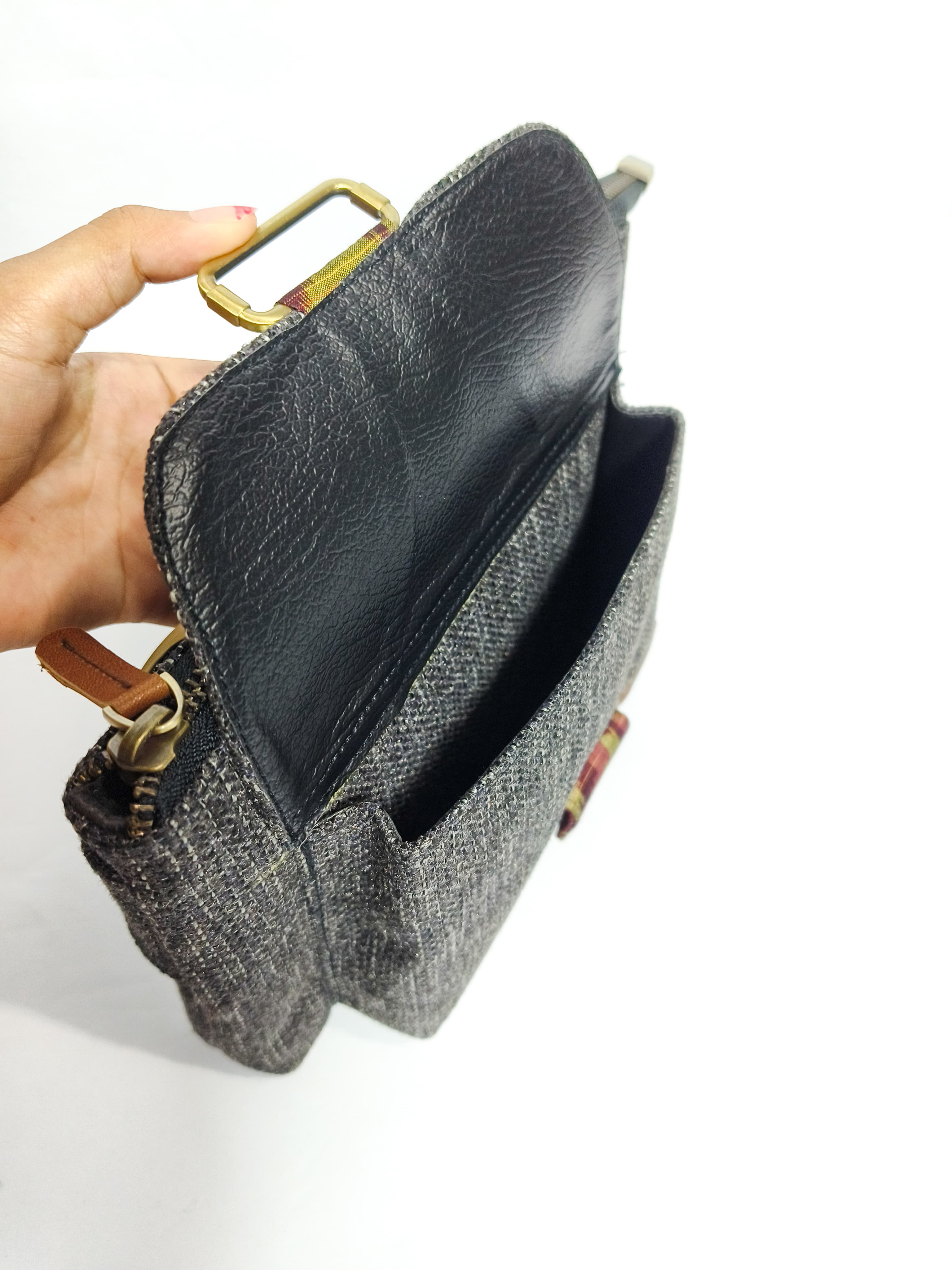 UWAISGEN Tas Selempang Tas Endek Etnik Bali Handmade Enzi Slingbag