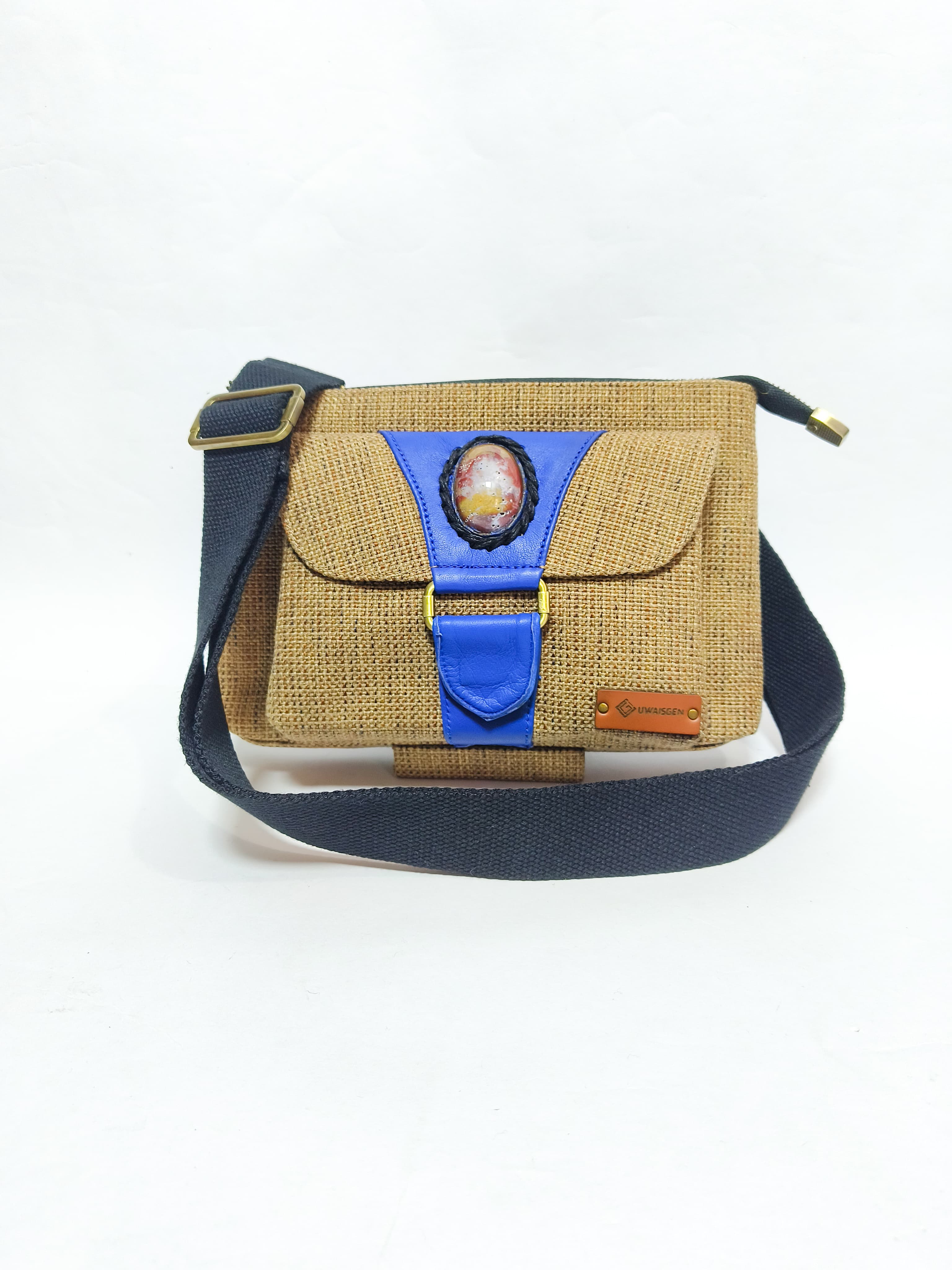 UWAISGEN Tas Selempang Tas Endek Etnik Bali Handmade Enzi Slingbag