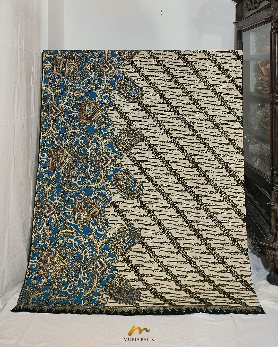 Kain Batik Tulis Perada Motif Parang Ukir Gebyok