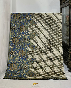 Kain Batik Tulis Perada Motif Parang Ukir Gebyok