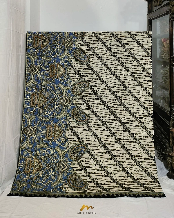 Kain Batik Tulis Perada Motif Parang Ukir Gebyok