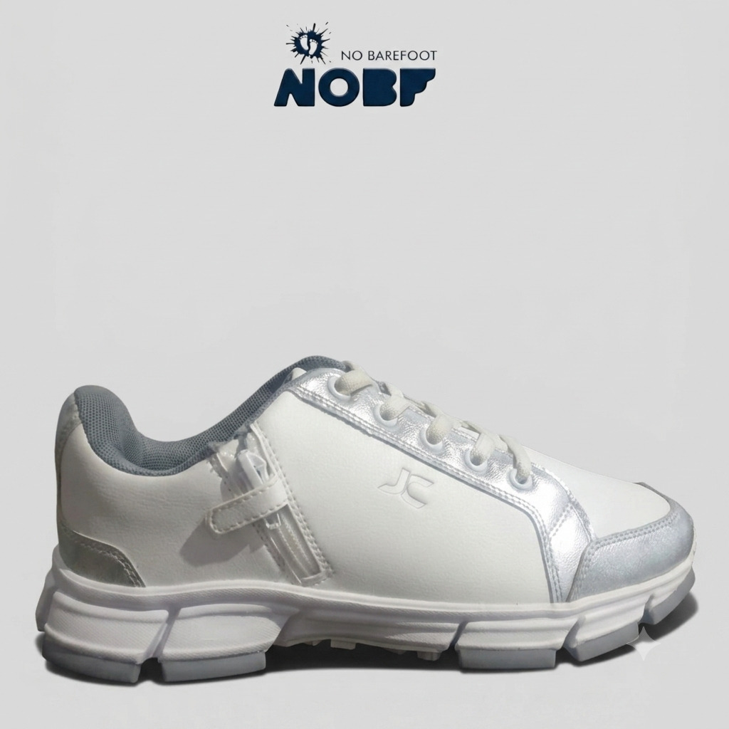 Sepatu Golf Hybrid JC Journey of Challenge - Spikeless Casual Sneakers - Zipper dan Lace - 100% Sepatu Kulit