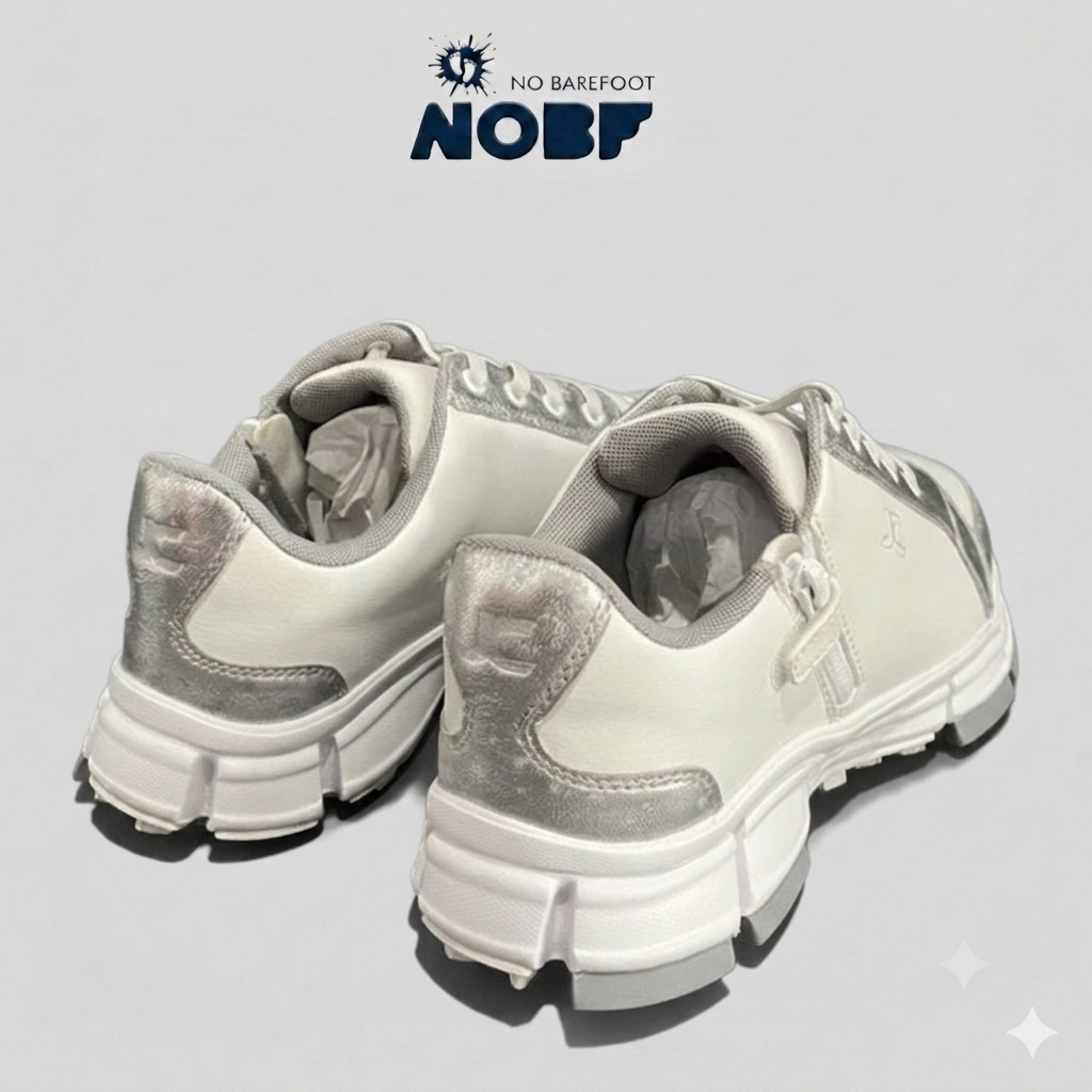 Sepatu Golf Hybrid JC Journey of Challenge - Spikeless Casual Sneakers - Zipper dan Lace - 100% Sepatu Kulit
