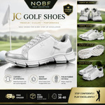 Sepatu Golf Hybrid JC Journey of Challenge - Spikeless Casual Sneakers - Zipper dan Lace - 100% Sepatu Kulit