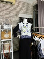 Vest Etnic Crop Kombinasi Bordir Ekslusif Tradisional Handmade Dengan Tenun dan Lurik 7