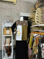 Vest Etnic Kombinasi Bordir Ekslusif Tradisional Handmade dengan Tenun dan Lurik 4