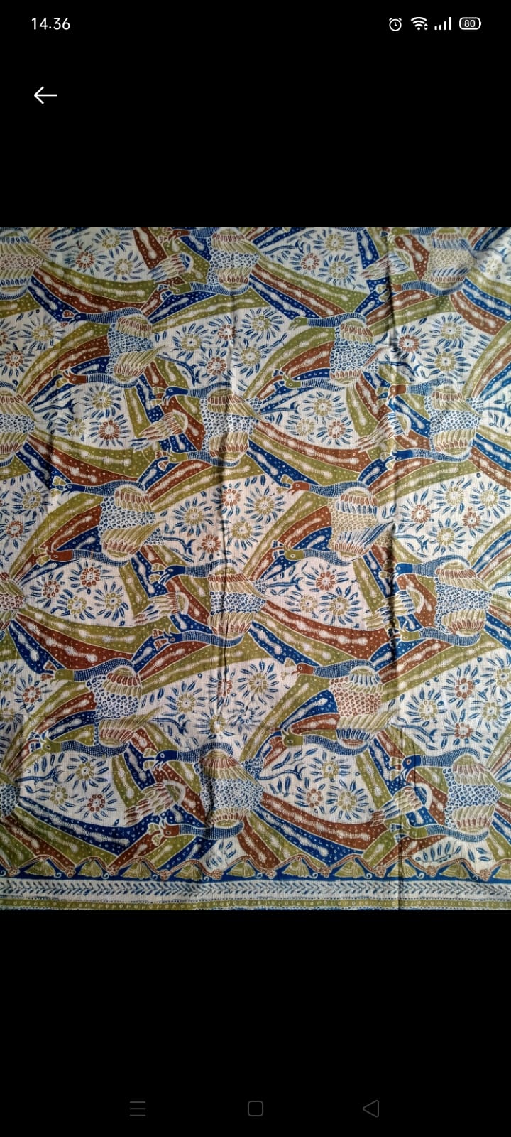 Batik Tulis Complongan Pewarna Alami Motif Berunding