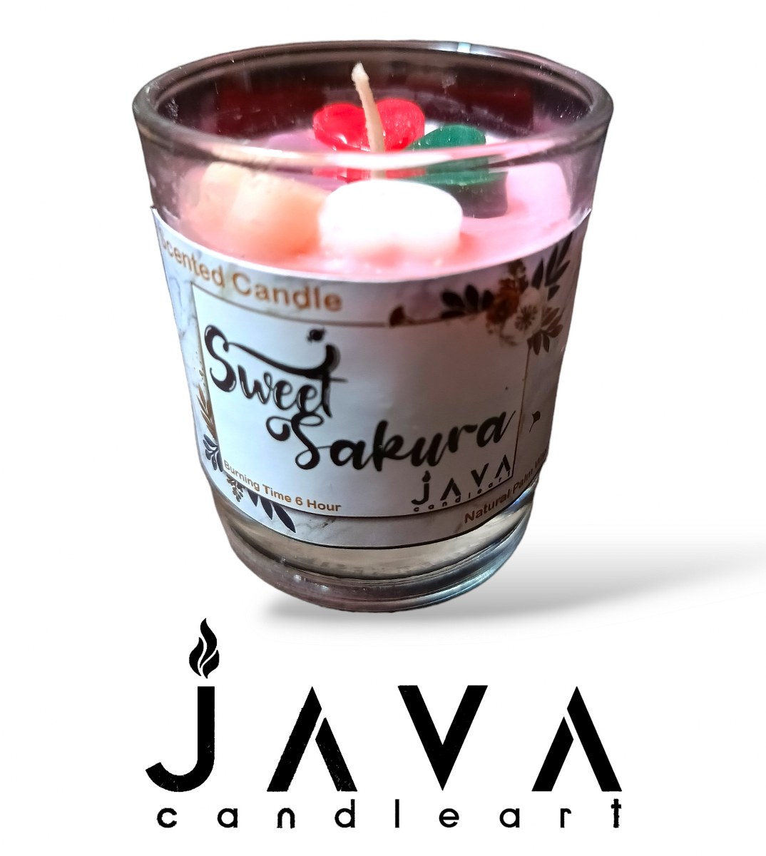 Lilin Aromatherapy Java Candle Art Natural Wax Gelas Sloki 60Gr