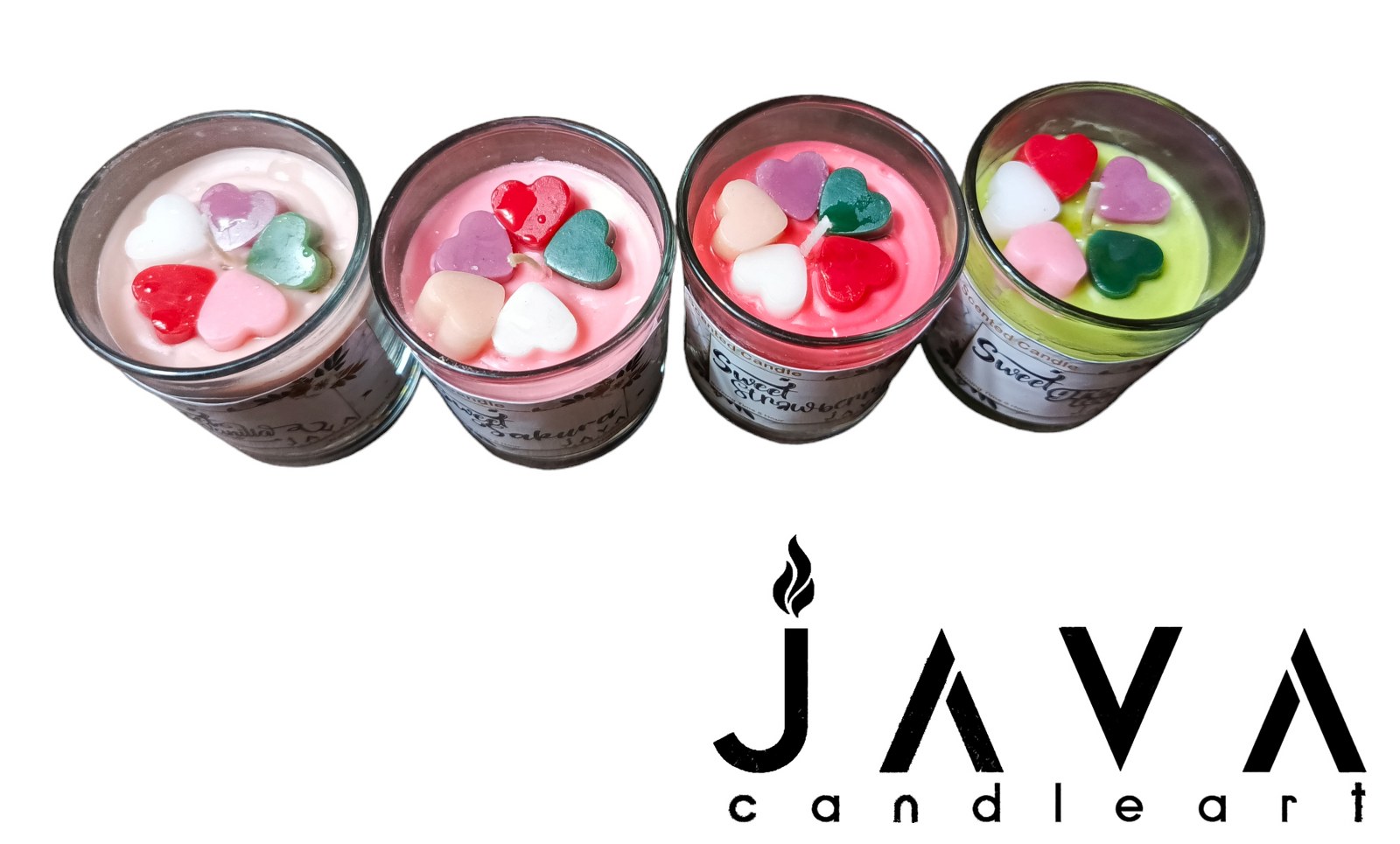 Lilin Aromatherapy Java Candle Art Natural Wax Gelas Sloki 60Gr