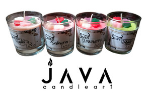 Lilin Aromatherapy Java Candle Art Natural Wax Gelas Sloki 60Gr