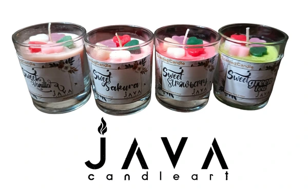 Lilin Aromatherapy Java Candle Art Natural Wax Gelas Sloki 60Gr