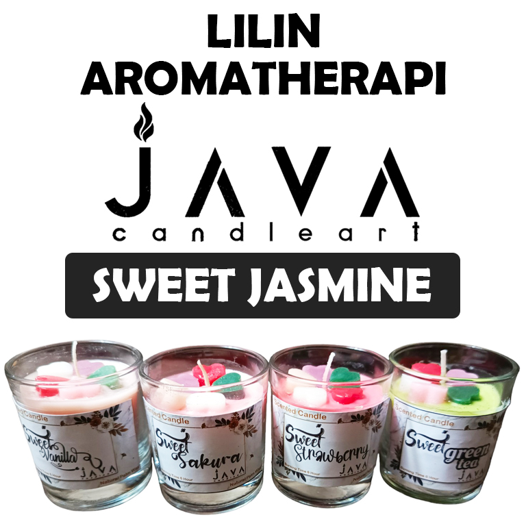 Lilin Aromatherapy Java Candle Art Natural Wax Gelas Sloki 60Gr