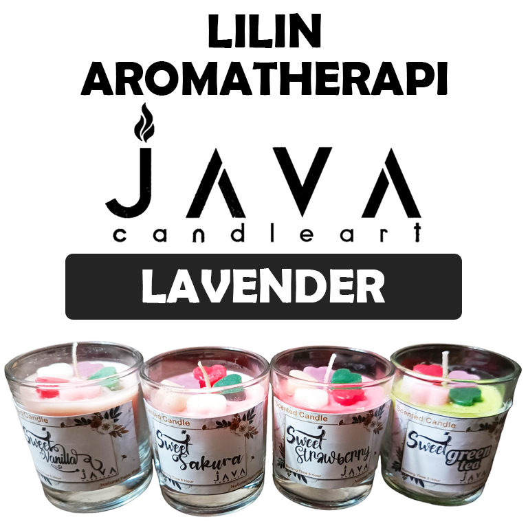 Lilin Aromatherapy Java Candle Art Natural Wax Gelas Sloki 60Gr