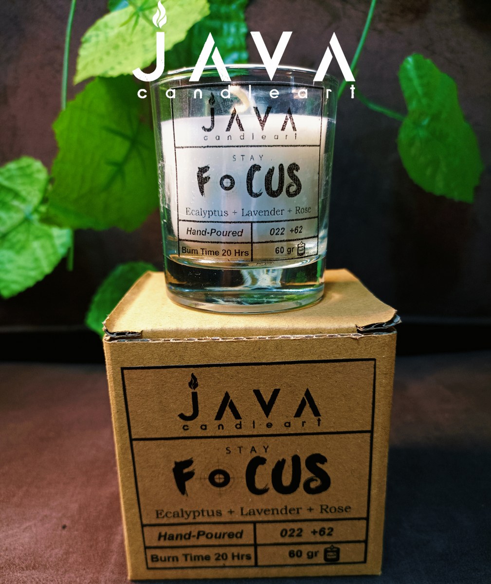 Lilin Aromatherapy Java Candle Art Natural Wax Gelas Sloki 60Gr