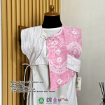 Heva Vest Rompi Wanita Batik Jumputan mix Tenun Lurik by Dea Modis Jumputan