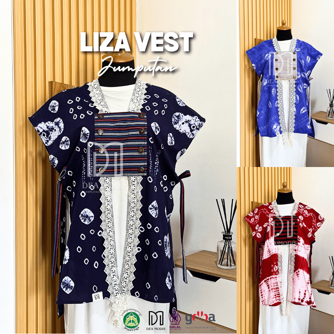 Liza Vest Atasan Wanita Batik Jumputan by Dea Modis Yogyakarta