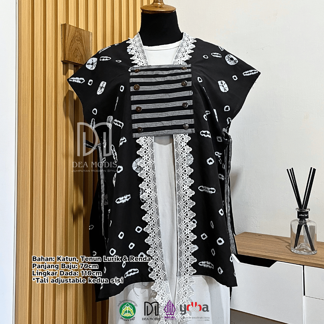 Liza Vest Atasan Wanita Batik Jumputan by Dea Modis Yogyakarta
