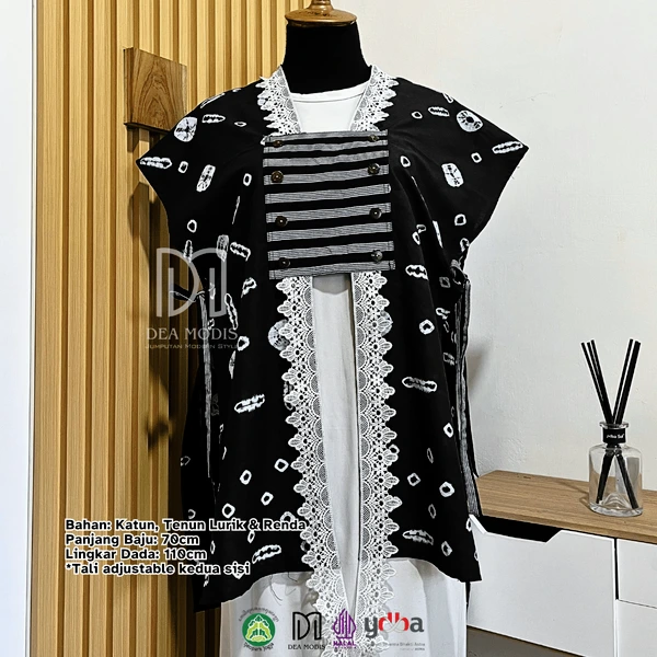 Liza Vest Atasan Wanita Batik Jumputan by Dea Modis Yogyakarta